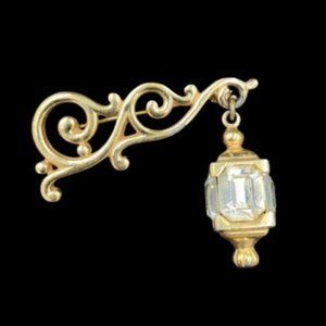Vintage Pennino Scrolled Lantern Brooch